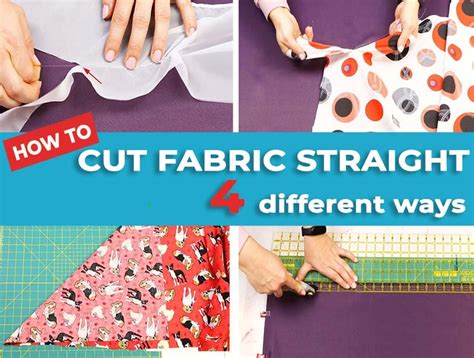 metal fabric cutting guide|how to cut fabric patterns.